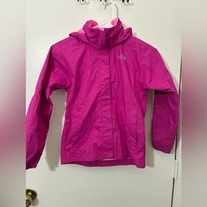 The North Face Girls Hooded HyVent Pink Jacket Girls Size S
